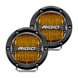 Rigid 36111 360-Series 4 Inch Sae J583 Fog Light Selective Yellow Pair