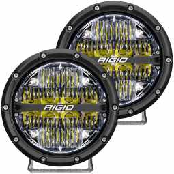 Rigid 36204 360-Series 6 Inch Led Off-Road Drive Beam White Backlight Pair