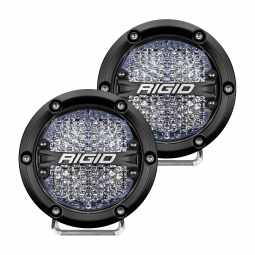 Rigid 36208 360-Series 4 Inch Led Off-Road Diffused White Backlight Pair