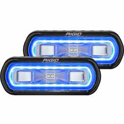 Rigid 53121 SR-L Series Off-Road Spreader Pod 3 Wire Surface Mount with Blue Halo Pair