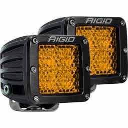 Rigid 90151 Diffused Rear Facing High/Low Surface Mount Amber Pair D-Series Pro