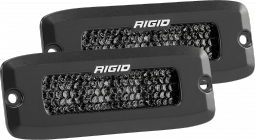 Rigid 925513BLK Spot Diffused Midnight Flush Mount Pair SR-Q Pro