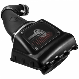 S&B Filters 75-5108 Cold Air Intake For 11-16 Ford F250 F350 V8-6.2L Oiled Cotton Cleanable Red