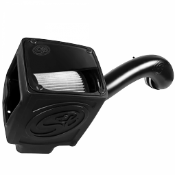 S&B Filters 75-5110D Cold Air Intake For 16-19 Silverado Sierra 2500 3500 6.0L Dry Extendable White