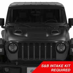 S&B Filters AS-1014 Air Hood Scoop System for 18-20 Wrangler JL Rubicon 2.0L 3.6L 2020 Jeep Gladiato