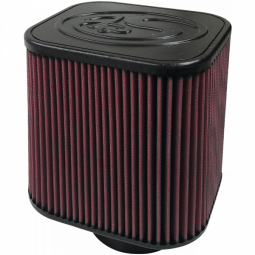 S&B Filters KF-1000 Air Filter For Intake Kits 75-1532 75-1525 Oiled Cotton Cleanable Red