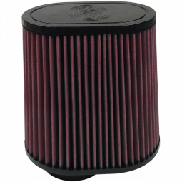 S&B Filters KF-1042 Air Filter For Intake Kits 75-5028 Oiled Cotton Cleanable Red