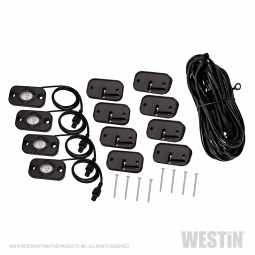 Westin 09-80015 LED Rock Light Kit Fits 07-19 Wrangler (JK) Wrangler (JL)