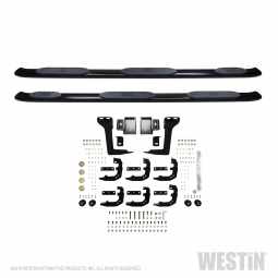 Westin 21-534725 PRO TRAXX 5 Oval Nerf Step Bars Wheel To Wheel Fits 19-20 1500