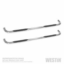 Westin 23-4130 E-Series Round Step Bar Fits 19-20 Sierra 1500 Silverado 1500